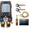 testo 557s Комплект 2 с заправочными шлангами - Умный цифровой манометрический коллектор, смарт-зонды вакуума и температуры и набор из четырёх заправочных шлангов (0564 5572)