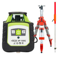 Комплект: ротационный нивелир RGK SP-100G + штатив RGK SH-170, рейка RGK LR-2